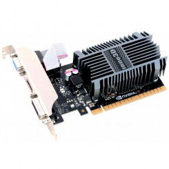 Видеокарта Inno3D Видеокарта GeForce GT710 2 ГБ SDDR3 64-бит 954 1600 DVI+VGA+HDMI Радиатор.