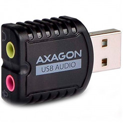 AXAGON ADA-10 USB2.0 — мини-адаптер стереоаудио