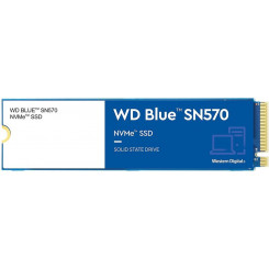SSD WESTERN DIGITAL Blue SN570 500GB M.2 PCIE NVMe TLC Kirjutamiskiirus 2300 MB/s Lugemiskiirus 3500 MB/s WDS500G3B0C