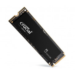 SSD CRUCIAL P3 4TB M.2 PCIE NVMe 3D NAND Kirjutamiskiirus 3000 MB/s Lugemiskiirus 3500 MB/s TBW 800 TB CT4000P3SSD8