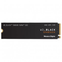 Твердотельный накопитель WESTERN DIGITAL Черный SN850X 4 ТБ M.2 PCIE NVMe Скорость записи 6600 МБ/с Скорость чтения 7300 МБ/с 2,38 мм TBW 2400 ТБ WDS400T2X0E