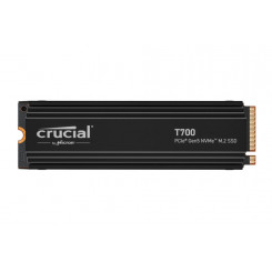 SSD CRUCIAL T700 2TB M.2 PCIE NVMe TLC Kirjutamiskiirus 11800 MB/s Lugemiskiirus 12400 MB/s TBW 1200 TB CT2000T700SSD5