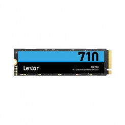 SSD LEXAR NM710 2TB M.2 PCIe Gen4 NVMe Kirjutamiskiirus 4500 MB/s Lugemiskiirus 4850 MB/s 2,45 mm TBW 1200 TB MTBF 1500000 tundi LNM710X002T-RNNNG