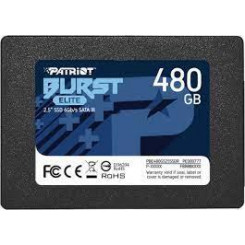 SSD PATRIOT Burst Elite 480 ГБ SATA 3.0 3D NAND Скорость записи 320 МБ/с Скорость чтения 450 МБ/с 2,5 ТБВ 200 ТБ PBE480GS25SSDR