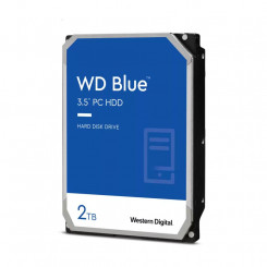 HDD WESTERN DIGITAL Синий 2ТБ SATA 3.0 256 МБ 7200 об/мин 3,5 WD20EZBX