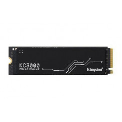 SSD KINGSTON KC3000 2TB M.2 NVMe 3D TLC Kirjutamiskiirus 7000 MB/s Lugemiskiirus 7000 MB/s MTBF 1800000 tundi SKC3000D/2048G