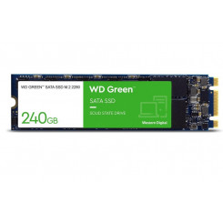 SSD WESTERN DIGITAL Зеленый 240 ГБ M.2 SATA 3.0 Скорость чтения 545 МБ/с 1,5 мм MTBF 1000000 часов WDS240G3G0B