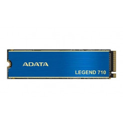 SSD ADATA LEGEND 710 256GB M.2 PCIE NVMe 3D NAND Kirjutamiskiirus 1000 MB/s Lugemiskiirus 2100 MB/s TBW 65 TB MTBF 1500000 tundi ALEG-710-256GCS