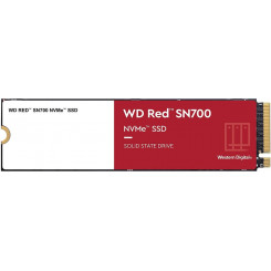 SSD WESTERN DIGITAL Red SN700 500 ГБ M.2 PCIE NVMe Скорость записи 2600 МБ/с Скорость чтения 3430 МБ/с WDS500G1R0C