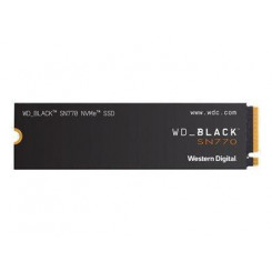 SSD WESTERN DIGITAL Черный SN770 500 ГБ M.2 PCIe Gen4 NVMe Скорость записи 4000 МБ/с Скорость чтения 5000 МБ/с WDS500G3X0E