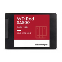 SSD WESTERN DIGITAL Red SA500 500 ГБ SATA 3.0 Скорость записи 530 МБ/с Скорость чтения 560 МБ/с 2,5 ТБ 350 ТБ MTBF 2000000 часов WDS500G1R0A
