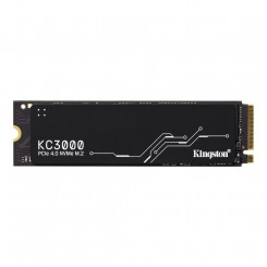 SSD KINGSTON KC3000 512GB M.2 NVMe 3D TLC Kirjutamiskiirus 3900 MB/s Lugemiskiirus 7000 MB/s TBW 400 TB MTBF 1800000 tundi SKC3000S/512G