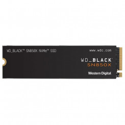 Твердотельный накопитель WESTERN DIGITAL Черный SN850X 2 ТБ M.2 PCIE NVMe Скорость записи 6600 МБ/с Скорость чтения 7300 МБ/с 2,38 мм TBW 1200 ТБ WDS200T2XHE