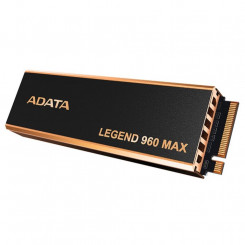 SSD ADATA LEGEND 960 MAX 1TB M.2 PCIE 3D NAND Kirjutamiskiirus 6000 MB/s Lugemiskiirus 7400 MB/s TBW 780 TB MTBF 2000000 tundi ALEG-960M-1TCS