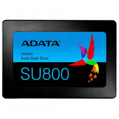 SSD ADATA SU800 1TB SATA 3.0 TLC Kirjutamiskiirus 520 MB/s Lugemiskiirus 560 MB/s 2,5 TBW 800 TB MTBF 2000000 tundi ASU800SS-1TT-C
