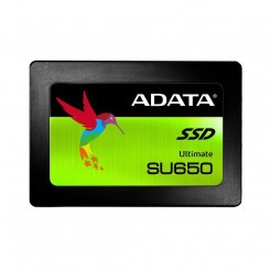 SSD ADATA SU650 480GB SATA 3.0 Kirjutamiskiirus 450 MB/s Lugemiskiirus 520 MB/s 2,5 TBW 280 TB MTBF 2000000 tundi ASU650SS-480GT-R