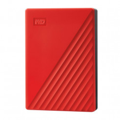 External HDD WESTERN DIGITAL My Passport 4TB USB 2.0 USB 3.0 USB 3.2 Colour Red WDBPKJ0040BRD-WESN