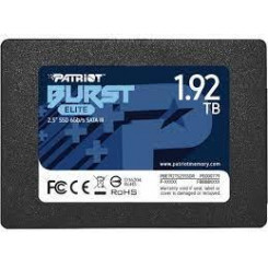 SSD PATRIOT Burst Elite 1.92TB SATA 3.0 3D NAND Write speed 320 MBytes/sec Read speed 450 MBytes/sec 2,5 TBW 800 TB PBE192TS25SSDR