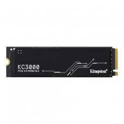 SSD KINGSTON KC3000 4TB M.2 PCIE NVMe 3D TLC Kirjutamiskiirus 7000 MB/s Lugemiskiirus 7000 MB/s 3,5 mm MTBF 1800000 tundi SKC3000D/4096G