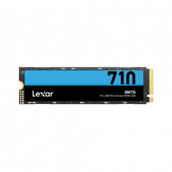 SSD LEXAR NM710 500 GB M.2 PCIe Gen4 NVMe Kirjutamiskiirus 2600 MB/s Lugemiskiirus 5000 MB/s 2,45 mm TBW 300 TB MTBF 1500000 tundi LNM710X500G-RNNNG