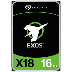 Сервер жестких дисков SEAGATE Exos X18 HDD 512E/4KN (3,5 дюйма/16 ТБ/SATA 6 Гбит/с/7200 об/мин)