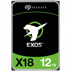 Сервер жестких дисков SEAGATE Exos X18 HDD 512E/4KN (3,5 дюйма/12 ТБ/SATA 6 Гбит/с/7200 об/мин)