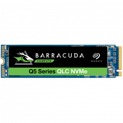 Seagate® BarraCuda™ Q5, 500 GB SSD, M.2 2280-S2 PCIe 3.0 NVMe, lugemine/kirjutus: 2300 / 900 MB/s, EAN: 8719706027717