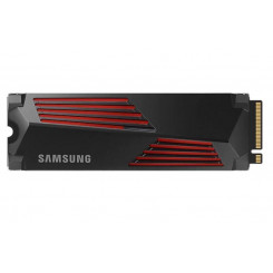 SSD SAMSUNG 990 PRO koos jahutusradiaatoriga 4TB M.2 PCIe Gen4 NVMe TLC Kirjutamiskiirus 6900 MB/s Lugemiskiirus 7450 MB/s TBW 2400 TB MTBF 1500000 tundi MZ-V9P4T0CW