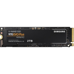 SSD SAMSUNG 970 Evo Plus 2TB M.2 PCIE NVMe MLC Kirjutamiskiirus 3300 MB/s Lugemiskiirus 3500 MB/s MTBF 1500000 tundi MZ-V7S2T0BW
