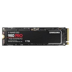 SSD SAMSUNG 980 Pro 1 ТБ M.2 NVMe Скорость записи 5000 МБ/с Скорость чтения 7000 МБ/с 2,3 мм MTBF 1500000 часов MZ-V8P1T0BW