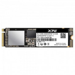 SSD ADATA XPG SX8200 Pro 512GB M.2 PCIE NVMe TLC Write speed 2300 MBytes/sec Read speed 3500 MBytes/sec 3.5mm TBW 320 TB MTBF 2000000 hours ASX8200PNP-512GT-C