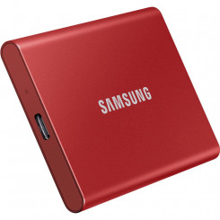 Väline SSD SAMSUNG T7 2TB USB 3.2 Kirjutamiskiirus 1000 MB/s Lugemiskiirus 1050 MB/s MU-PC2T0R/WW