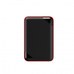 Портативный жесткий диск Silicon Power ARMOR A62, 1000 ГБ, USB 3.2 Gen 1, черный/красный