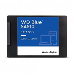 SSD WESTERN DIGITAL Blue SA510 4TB SATA 3.0 Kirjutamiskiirus 520 MB/s Lugemiskiirus 560 MB/s 2,5 TBW 600 TB MTBF 1750000 tundi WDS400T3B0A