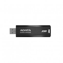 Внешний твердотельный накопитель ADATA SC610 2 ТБ USB 3.2 Скорость записи 500 МБ/сек Скорость чтения 550 МБ/сек SC610-2000G-CBK/RD