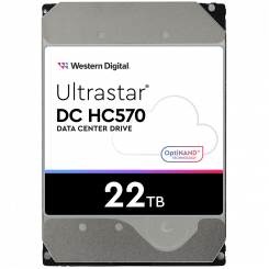 HDD Server WD / HGST ULTRASTAR DC HC570 (3.5’’, 22TB, 512MB, 7200 RPM, SATA 6Gb / s, 512E SE NP3), SKU: 0F48155