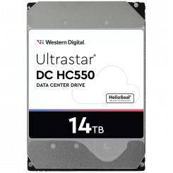 Сервер с жестким диском WD / HGST Ultrastar 14 ТБ DC HC550, 3,5 дюйма, 512 МБ, 7200 об/мин, SATA, 512E SE, артикул: 0F38581