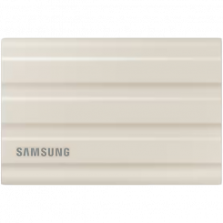 Samsung T7 Shield 1TB väline SSD, lugemine/kirjutus: kuni 1050/1000 MB/s, USB 3.2 Gen.2, beež