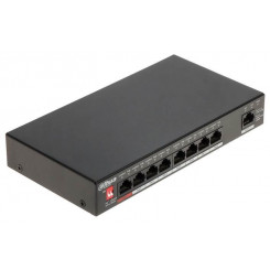 Switch DAHUA Type L2 Desktop/pedestal Rack 1x10Base-T / 100Base-TX / 1000Base-T PoE ports 8 96 Watts DH-PFS3009-8ET1GT-96-V2