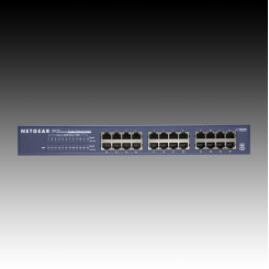 Коммутатор NETGEAR 24 x 10/100/1000 Ethernet Switch, монтируемый в стойку