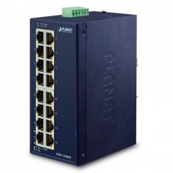 Planet Industrial 16-портовый коммутатор Fast Ethernet 10/100TX