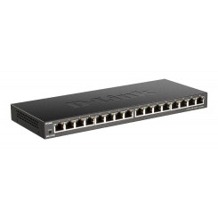 16-портовый неуправляемый коммутатор Gigabit Ethernet D-Link 10/100/1000 Мбит/с