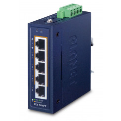 Planet Compact Industrial 4-Port 10/100/1000T 802.3at PoE + 1-Port 10/100/1000T Ethernet Switch