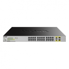 D-Link Switch DGS-1026MP Unmanaged Rack monteeritav 1 Gbps (RJ-45) portide kogus 24 SFP porti 2 PoE/Poe+ porti kogus 24 Toiteallika tüüp Ühekordne