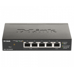 D-Link 5-Port Gigabit PoE Smart Managed Switch and PoE Extender DGS-1100-05PDV2 Web managed Desktop Power supply type External