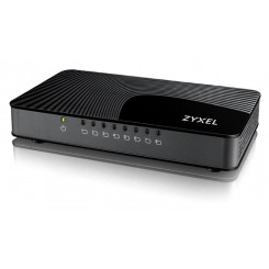 Zyxeli 8-pordiline lauaarvuti Gigabit Ethernet Media Switch, 8-RJ-45 10/100/1000 Mbps, 8K MAC-aadress, 150g
