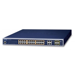 Planet 24-Port 10 / 100 / 1000T 802.3at PoE + 4-Port Gigabit TP / SFP Combo Managed Switch ( / 440W PoE Budget)