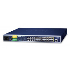 Planet L2+ 16-Port 100 / 1000BASE-X SFP + 8-Port 10 / 100 / 1000BASE-T Managed Metro Ethernet Switch