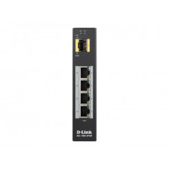 D-LINK  DIS-100G-5PSW L2 Unmanaged Industrial Switch with 4 10 / 100 / 1000Base-T ports and 1 1000Base-X SFP  ports D-Link