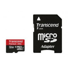 Memory Micro Sdhc 32Gb W / Adapt / Class10 Ts32Gusdu1 Transcend
